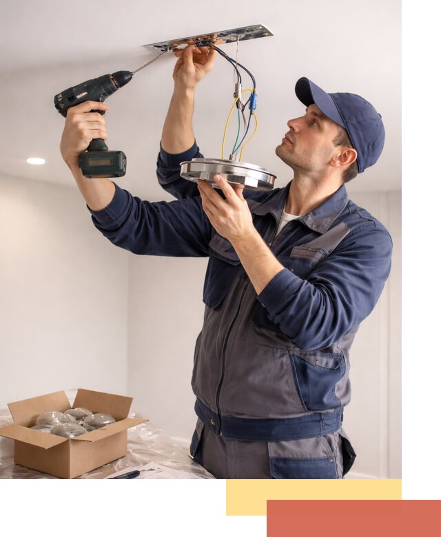 Установка люстры в натяжной потолок в Люберцах