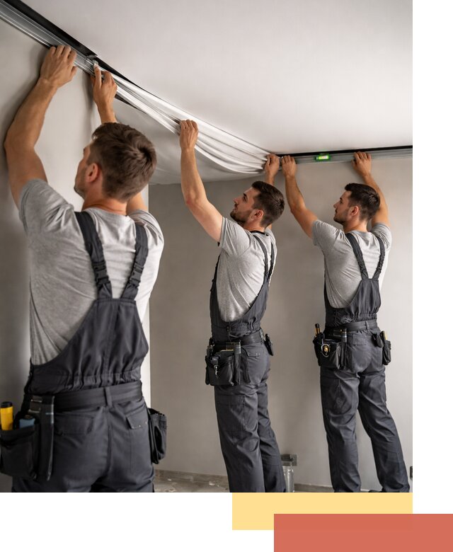 Теневые натяжные потолки в Люберцах: монтаж и отделка быстро и качественно