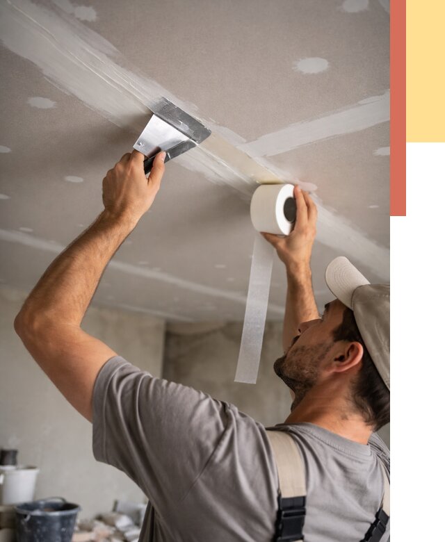 Обработка швов потолка ГКЛ в Люберцах от 7891 руб. под ключ | ОТДЕЛОЧНИК-Люб