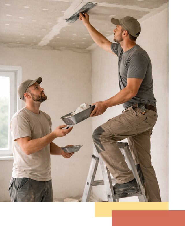 Шпаклевка потолка из гипсокартона в Люберцах качественно и быстро