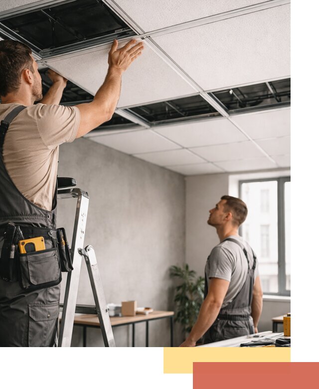 Монтаж потолочной плитки в Люберцах качественно и в срок