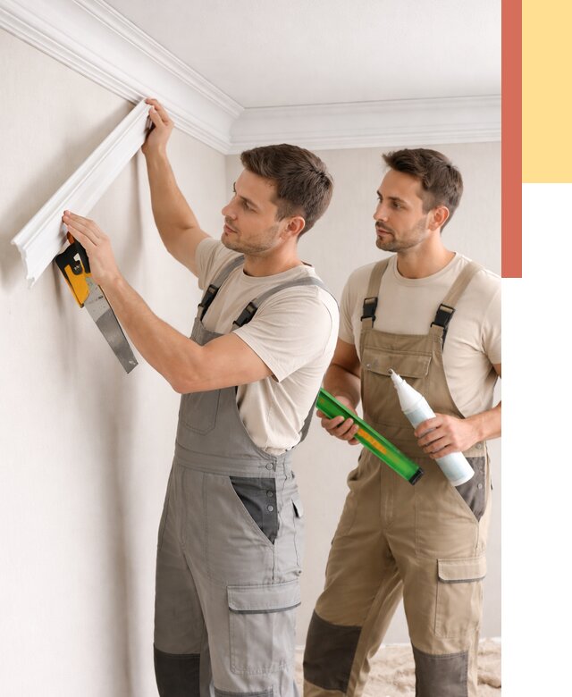 Монтаж потолочного плинтуса в Люберцах от 2420 руб. — быстро и недорого | ОТДЕЛОЧНИК-Люб