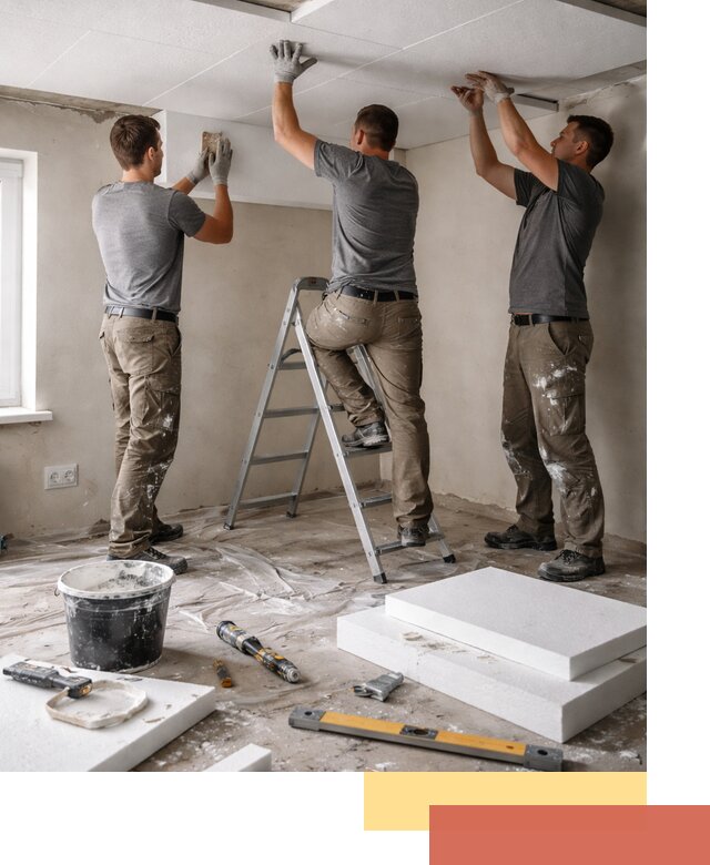 Утепление потолка пенопластом в Люберцах быстро и качественно