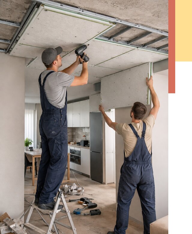 Шумоизоляция потолка панелями зипс в Люберцах от 1946 руб. под ключ | ОТДЕЛОЧНИК-Люб